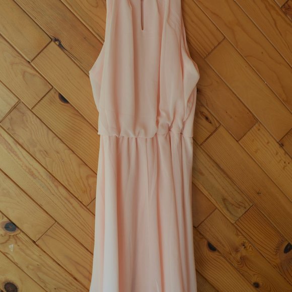 Francesca's Miami Peach sinch waist Dress NWT - Picture 2 of 3